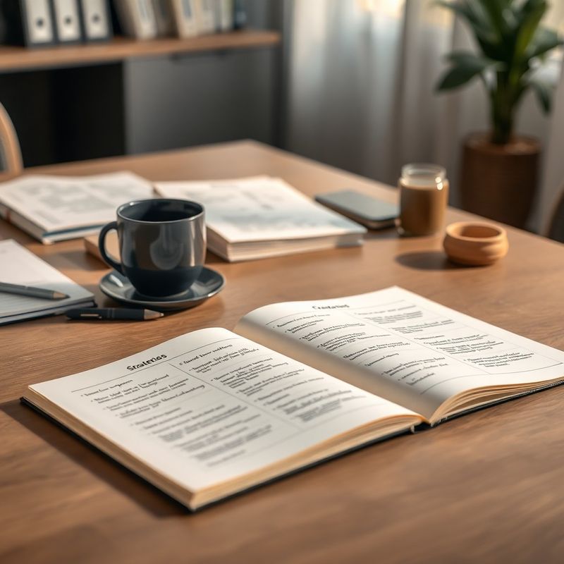 Scrivania di un consulente Ferrari & Costa con appunti e framework strategici
